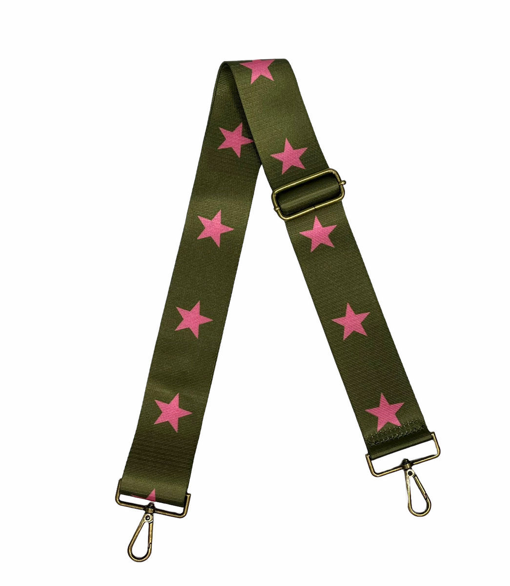 Crossbody Bag Strap Star Pink Green – Bag Straps