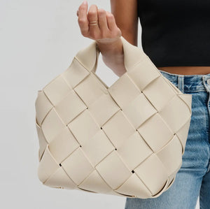 NEW! Resilience Woven Neoprene Tote, Cream (excluded from sale!)